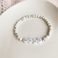 LETTER BEAD BRACELET - HOWLITE 4MM