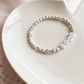 LETTER BEAD BRACELET - HOWLITE 4MM