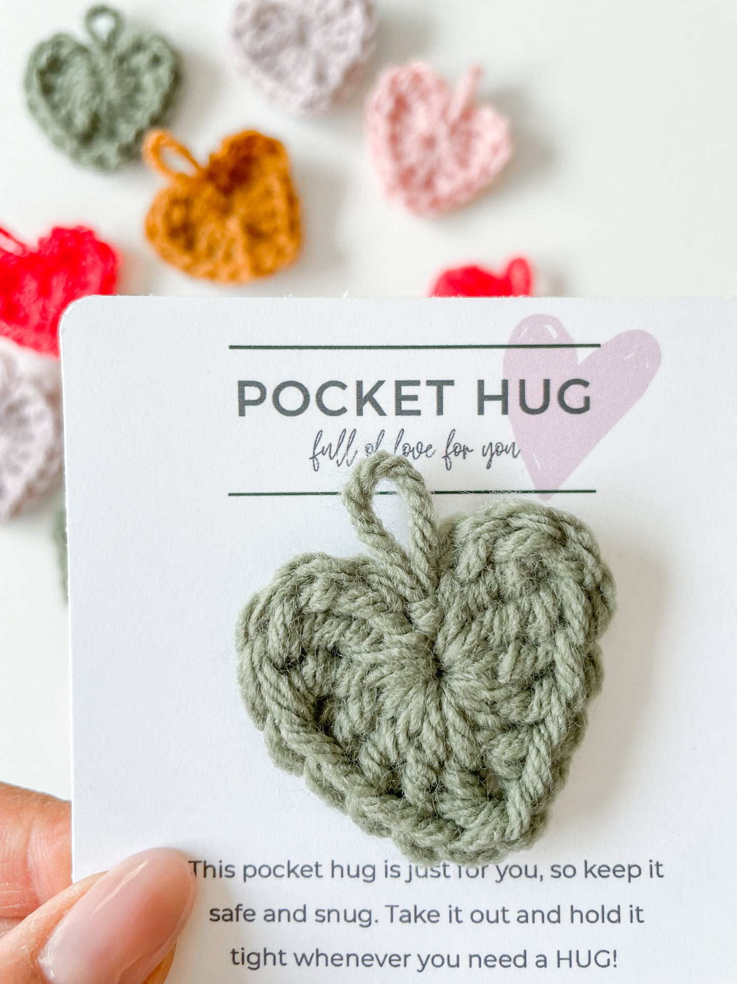 POCKET HUG - HEART, SET OF THREE