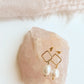 PEARL BUBBLE DIAMOND STUD EARRINGS