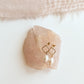 PEARL BUBBLE DIAMOND STUD EARRINGS