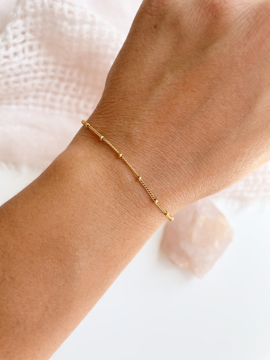 SATELLITE CHAIN BRACELET - 14K GOLD FILLED